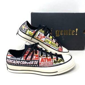 Converse Chuck 70 Ox Mi Gente Canvas Black Low Top Sneakers Men's Size 171573C